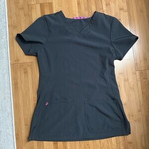 Heart Soul Charcoal Short Sleeve Top